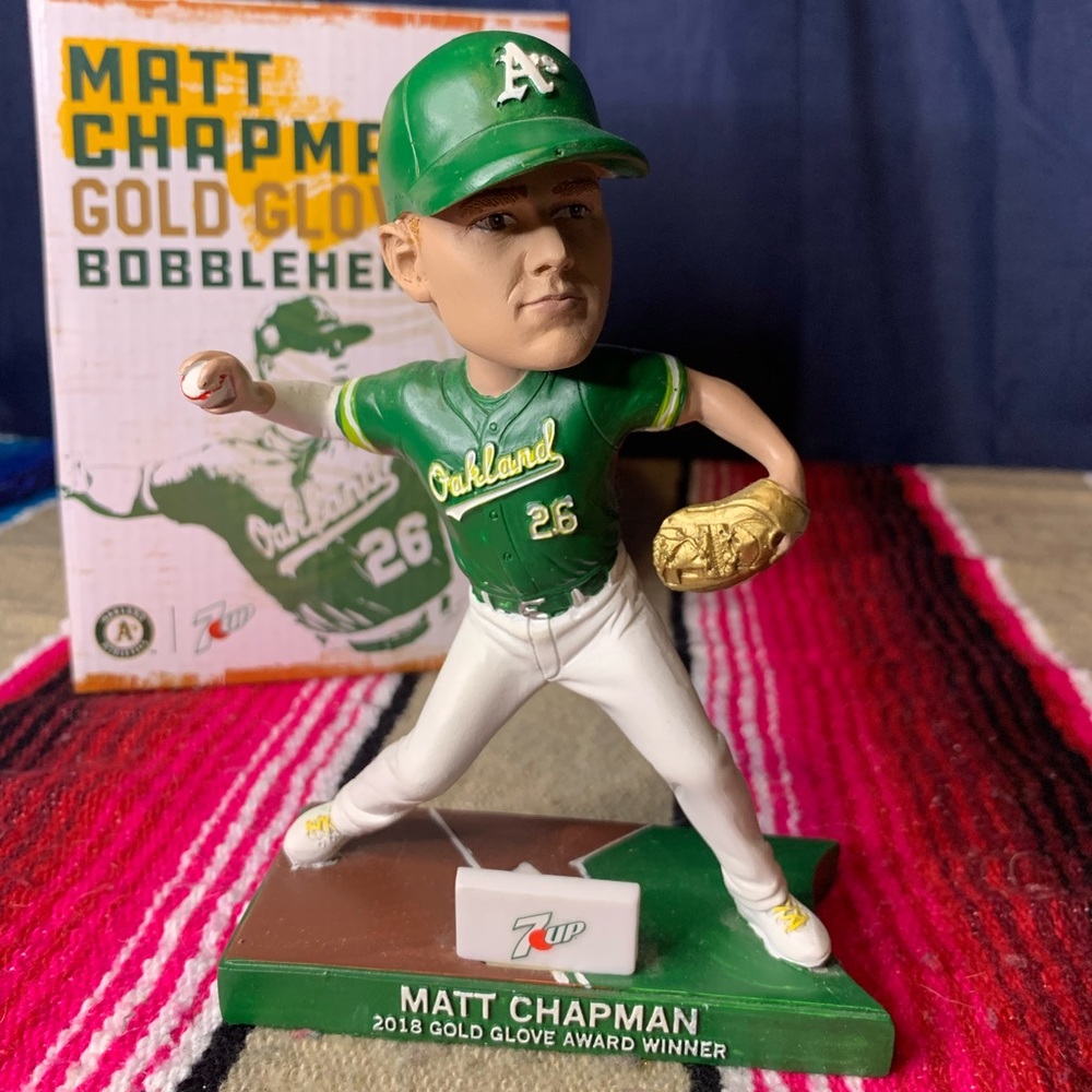 Oakland Athletics Matt Chapman Gold Glove Bobblehead.
